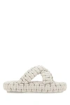 Chloé Woman Sandals Off White Size 7 Textile Fibers In White