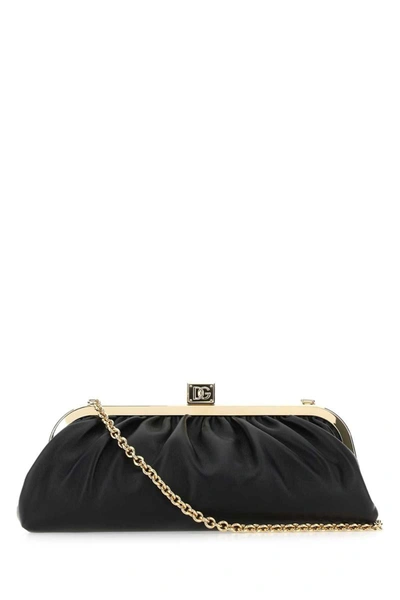 Dolce & Gabbana Black Leather Maria Clutch