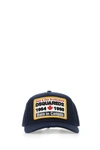 Dsquared2 Logo-patch Baseball Cap In Blue