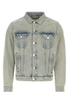 Etudes Studio Kentucky Organic Cotton Cropped Denim Jacket In Gray