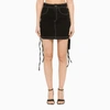 Julfer Denim Miniskirt In Black