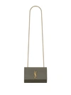Saint Laurent Kate Crossbody Bag In Lightsage