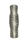 Khaite The Rumer Python Print Strapless Midi Dress In Animal Print