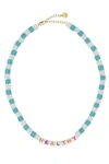 Sporty And Rich Sporty & Rich Woman Necklace White Size - Plastic, Metal In Multicoloured