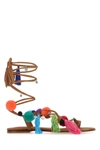 Alameda Turquesa Embellished Synthetic Leather Matisse Sandals In Multicoloured