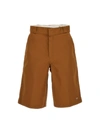 DICKIES COTTON BERMUDA SHORTS BERMUDA, SHORT BROWN