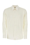Dolce & Gabbana Oversized Shirt In Stretch Silk Charmeuse In White