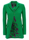 DSQUARED2 TULLE INSERT BLAZER JACKET JACKETS GREEN