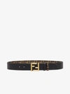 Fendi Ff Belt In Black