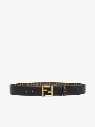 Fendi Ff Belt In Nero