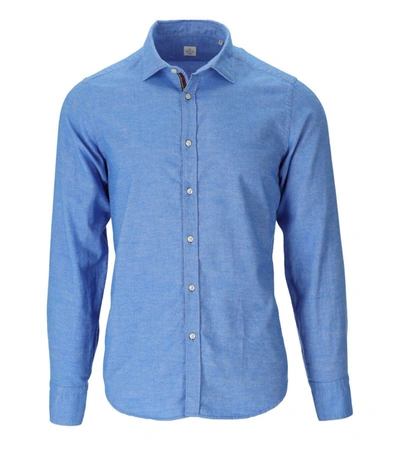 Gmf 965 Light Blue Denim Effect Shirt