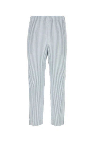 Issey Miyake Homme Plissé  Pleated Elastic Waist Trousers In White