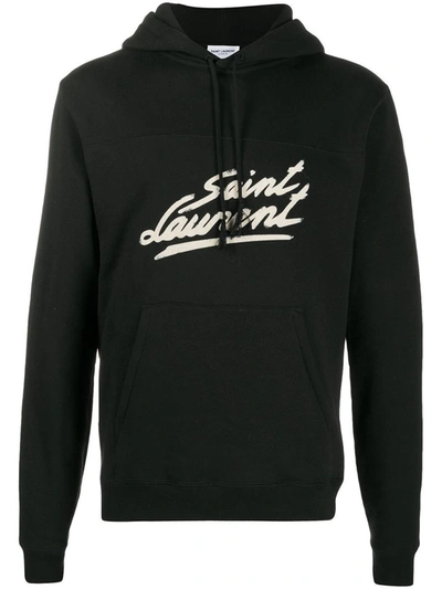 Saint Laurent Classique Hoodie In Black