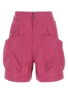 Isabel Marant Étoile Isabel Marant Etoile Tyrian Purple Cotton Ferdini Bermuda Shorts In Purple