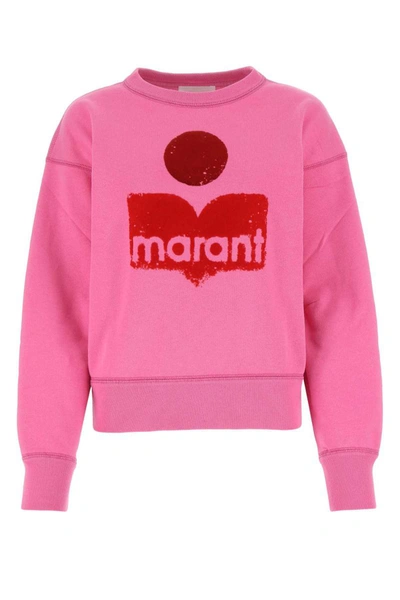 Isabel Marant Étoile Mobyli Cotton-blend Sweatshirt In Fuchsia