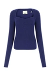 Isabel Marant Blue Wool Blend Bailey Sweater In Blue