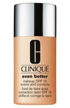 Clinique Even Better Makeup Broad Spectrum Spf 15 Foundation Wn 76 Toasted Wheat In 76 Toasted Wheat