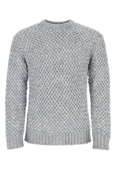 Koché Chunky-knit Cotton Jumper In Grey