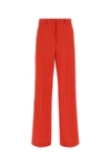 Lanvin Wide Leg Tailored Pant In Red
