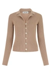 Low Classic Antiqued Pink Cotton Blend Cardigan In Beige O Tan