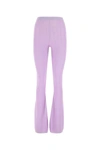 Marco Rambaldi Flared Ribbed-knit Trousers In Purple