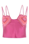 Marco Rambaldi Adjustable Strap Silk Camisole In Pink