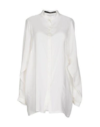 Isabel Benenato Solid Colour Shirts & Blouses In White
