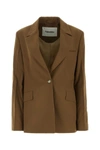 Nanushka Single-breasted Blazer In Brown