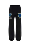 Off-white Embroidered Vars Joggers With Patchwork In Black