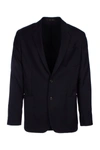Paul Smith Structured Notch Lapel Jacket In Blue