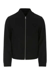 Prada Giubbino In Feltro Nero Uomo In Black