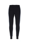 Prada Stretch Cashmere Blend Joggers For Men In Blue