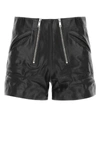 Prada Calfskin Shorts In Black