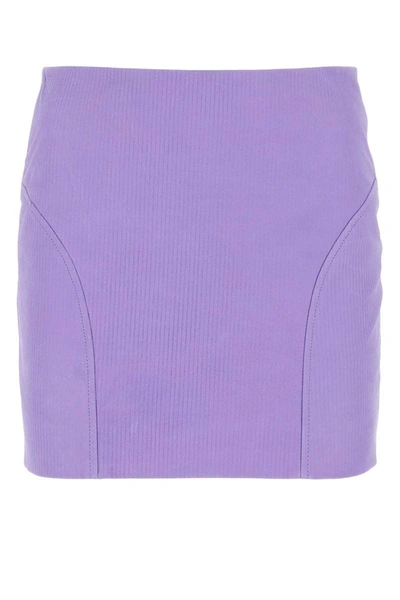 Remain Corduroy Straight Skirt In Purple