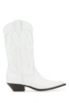 Sonora Santa Fe Leather Western Boots In White