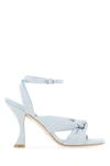 Stuart Weitzman Light Blue Denim Playa Heels In Light Blue