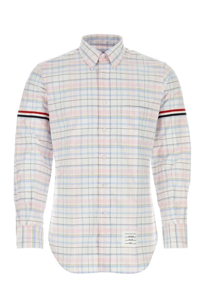 Thom Browne Oxford White Shirt In Multi-colored