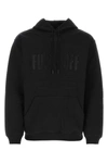 Vtmnts Cotton Hooded Sweatshirt With Text Detail In Black
