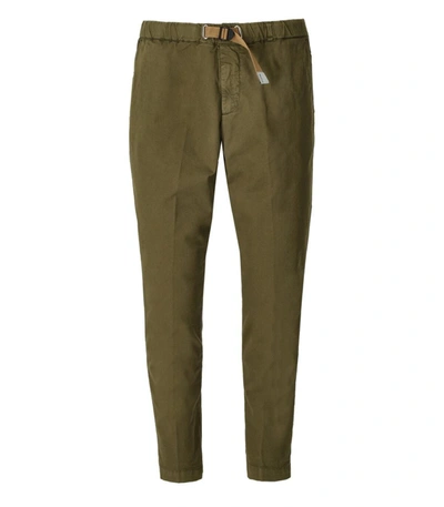 White Sand Trousers In Green