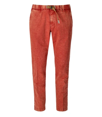 White Sand Greg Heritage Coral Trousers In Orange