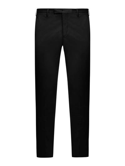 Pt Torino Slim-cut Leg Chino Trousers In Black