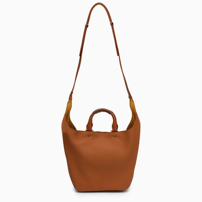 Chloé Deia Leather Medium Hobo Bag In Brown