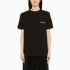 ROTATE BIRGER CHRISTENSEN BLACK CREW-NECK T-SHIRT WITH RHINESTONES,100155100CO/M_ROTAT-1000_112-36