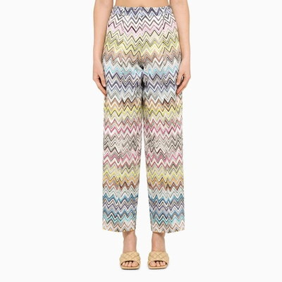 Missoni High-waist Zig Zag Wide-leg Trousers In Multicolor