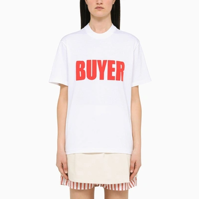 Sunnei Buyer Crew-neck T-shirt In White