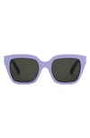 Celine Monochroms 56mm Square Sunglasses In Purple/gray Solid