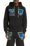 Off-white Vars Patch Hoodie In Black Blue