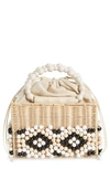 BTB LOS ANGELES DASHA BEADED CLUTCH