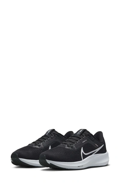 Nike Women's Pegasus 40 Road Running Shoes In Black/white/anthracite