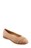 TROTTERS DANNI LEATHER & SUEDE FLAT